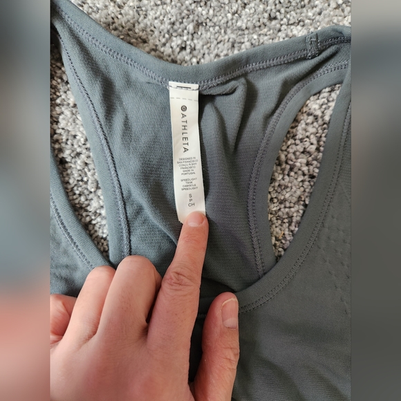 Athleta Speedlight tank in light grey - Picture 3 of 3